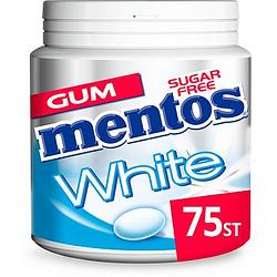 Foto van Mentos white sweetmint kauwgom mint suikervrij pot 75 stuks bij jumbo