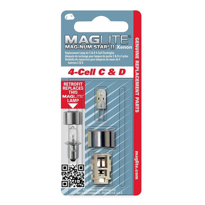 Foto van Maglite magnumstarii gloeilamp xenon voor 4 c- en d-cell zaklamp