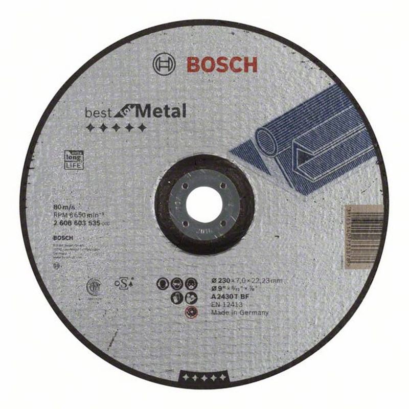 Foto van Bosch accessories bosch 2608603535 afbraamschijf gebogen 230 mm 22.23 mm 1 stuk(s)