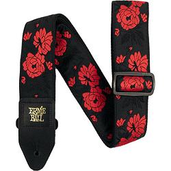 Foto van Ernie ball classic jacquard strap 5335 tango rose gitaarband