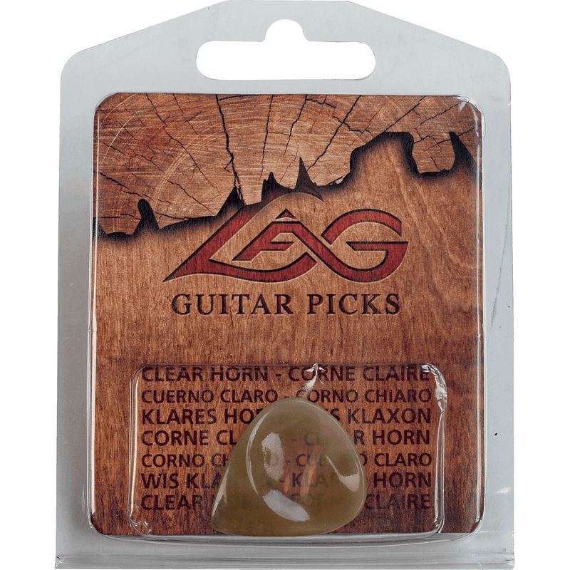 Foto van Lag guitars 1ch clear horn plectrum hoorn (per stuk)