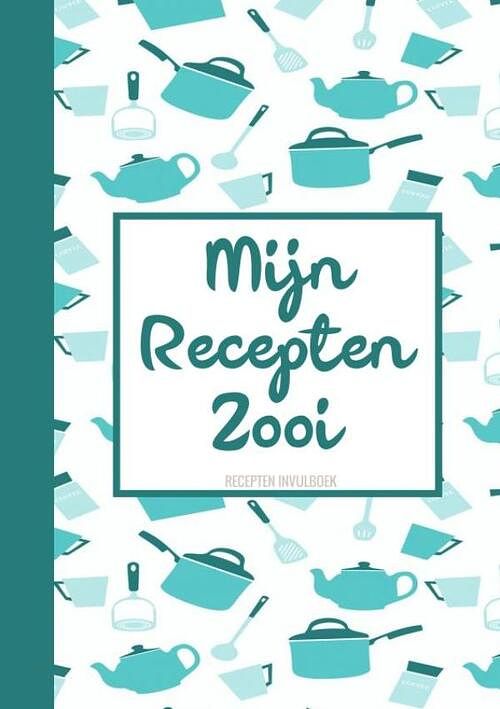 Foto van Kerstcadeau voor vrouwen, mannen, vriendin, vriend - recepten invulboek / receptenboek - "mijn recepten zooi" - boek cadeau - paperback