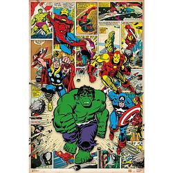 Foto van Grupo erik marvel comics here come the heroes poster 61x91,5cm