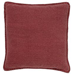 Foto van Dutch decor bowie - kussenhoes van katoen merlot 45x45 cm - rood - rood