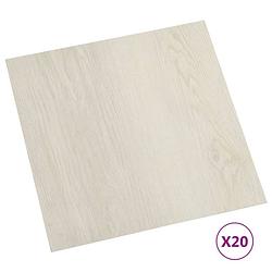 Foto van Vidaxl vloerplanken 20 st zelfklevend 1,86 m² pvc beige