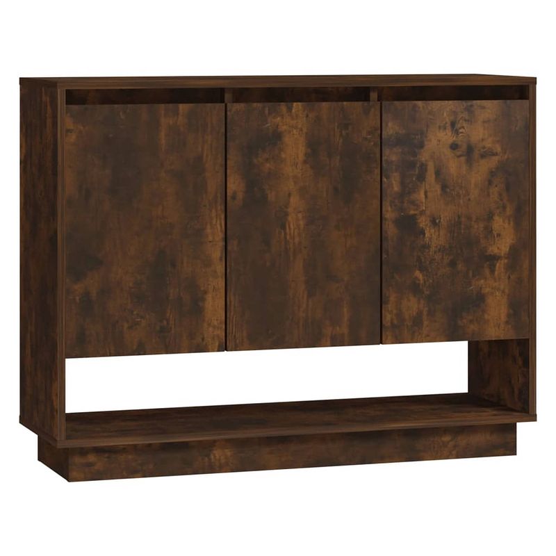 Foto van Vidaxl dressoir 97x31x75 cm spaanplaat gerookt eikenkleurig