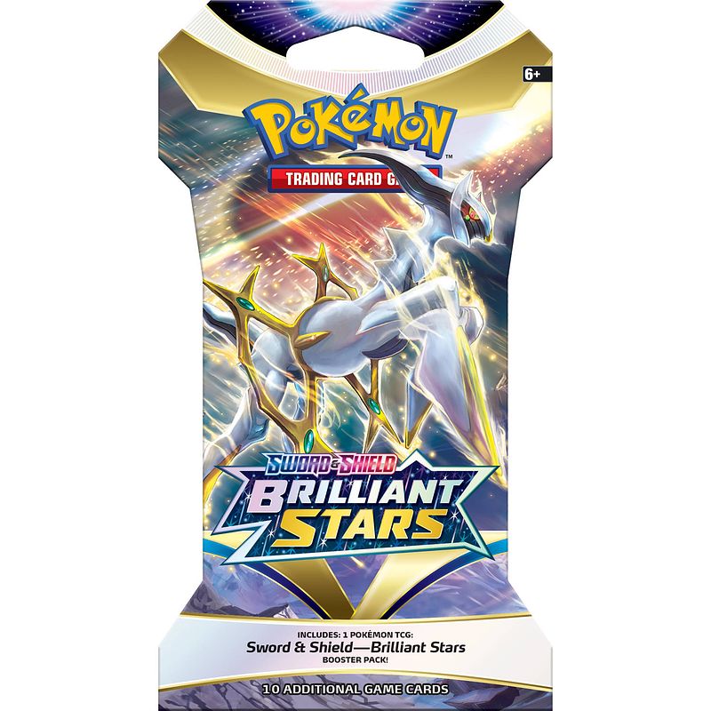 Foto van Pokémon sword & shield 9 - brilliant stars - sleeved booster