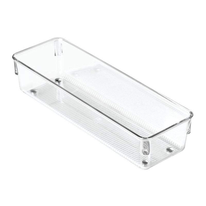 Foto van Idesign - lade organizer, 7.6 x 22.9 x 5.1 cm, kunststof, transparant - idesign linus