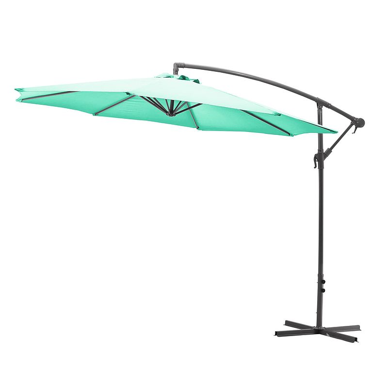 Foto van Goodvibes - kantelbare zweefparasol 300cm - groen pastel