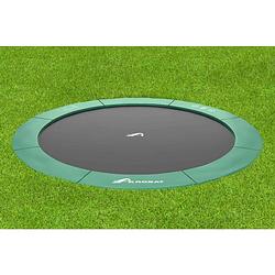 Foto van Akrobat orbit flat to the ground trampoline - 430 cm - groen