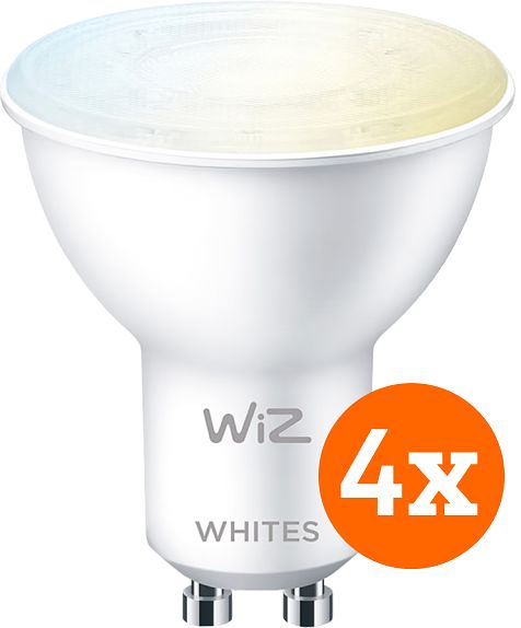 Foto van Wiz smart spot 4-pack - warm tot koelwit licht - gu10