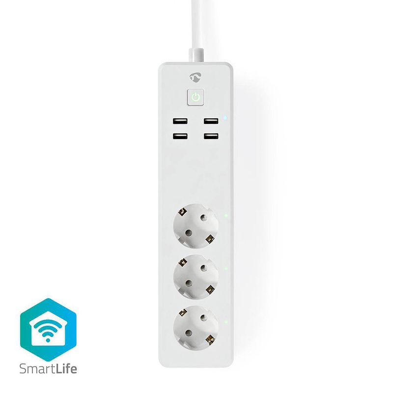 Foto van Nedis smartlife stekkerdoos - wifip310fwt