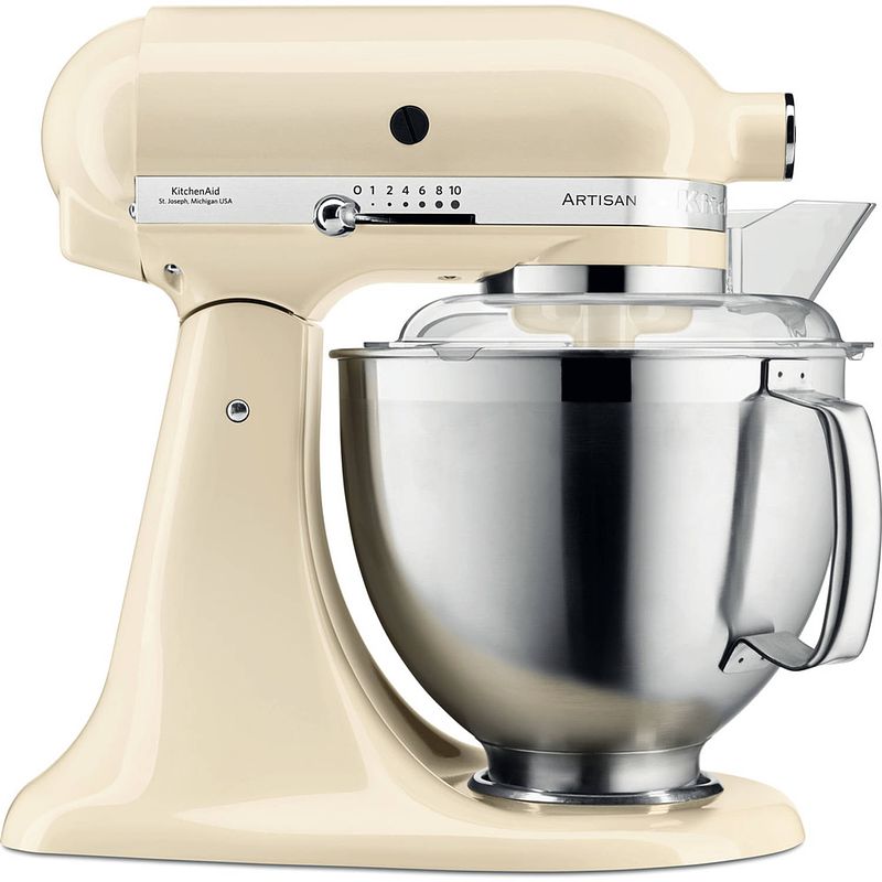 Foto van Kitchenaid artisan 5ksm185pseac keukenmachine 300 w 4,8 l crème