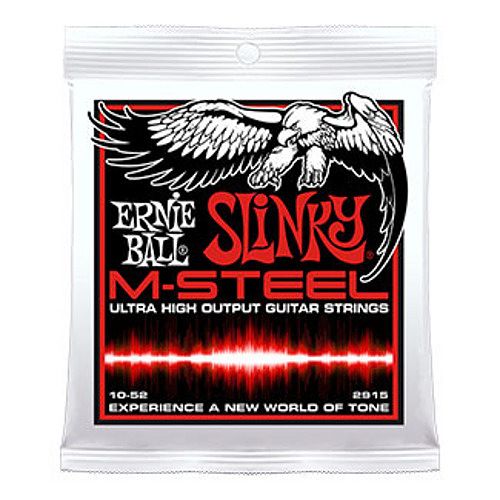 Foto van Ernie ball m-steel skinny top heavy bottom 10-52