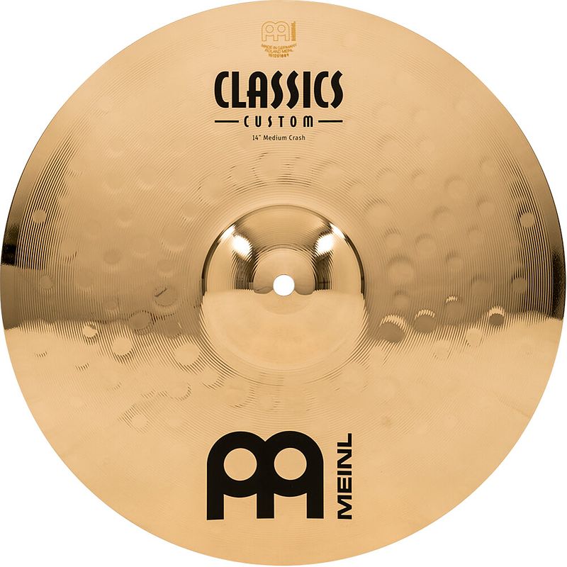 Foto van Meinl cc14mc-b classics custom 14 brilliant medium crash bekken