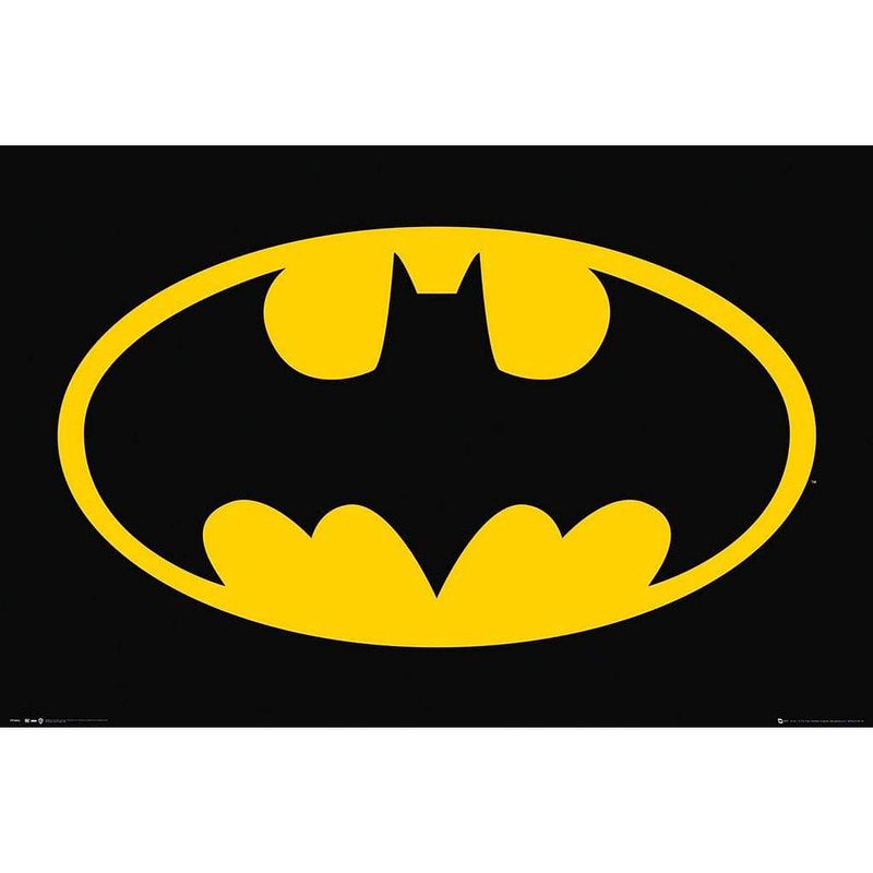 Foto van Gbeye dc comics bat symbol poster 91,5x61cm