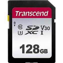 Foto van Transcend premium 300s sdxc-kaart 128 gb class 10, uhs-i, uhs-class 3, v30 video speed class