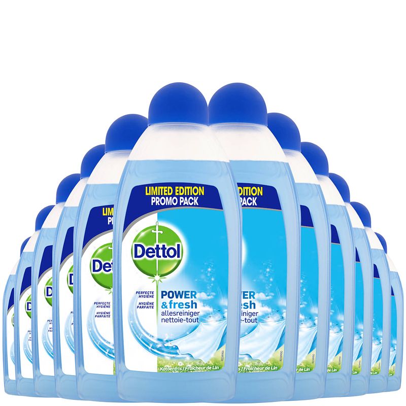 Foto van Dettol allesreiniger power & fresh - katoenfris - 500ml x12