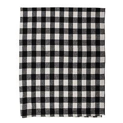 Foto van Clayre & eef plaid 130x170 cm zwart wit polyester deken zwart deken