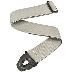 Foto van D'saddario pwspl205 planet lock guitar strap gitaarband zilver