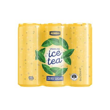 Foto van Jumbo ice tea sparkling zero sugar 6 x 250ml