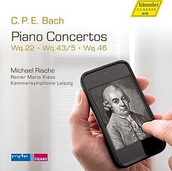 Foto van C. p. e. bach: piano concertos wq. 22, wq. 43/5, w - cd (4010276026617)