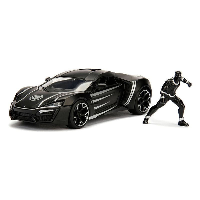 Foto van Jada toys jada die-cast avengers black panther met auto 1:24