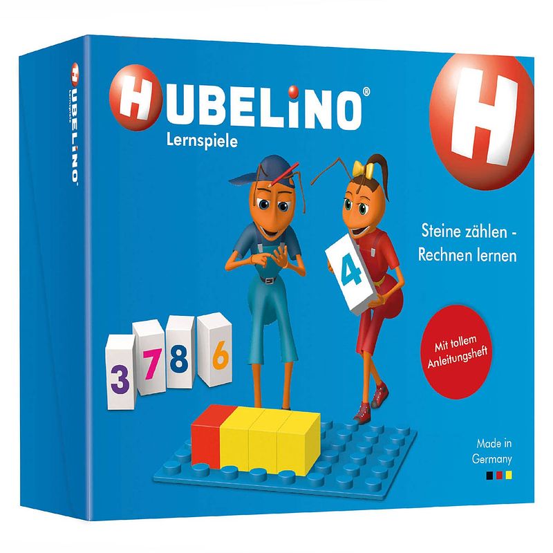 Foto van Hubelino tellen en rekenen leerblokken, 120dlg.