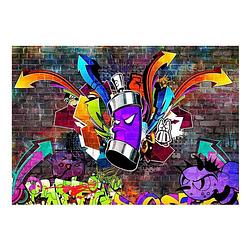 Foto van Artgeist graffiti colourful attack vlies fotobehang 150x105cm 3-banen