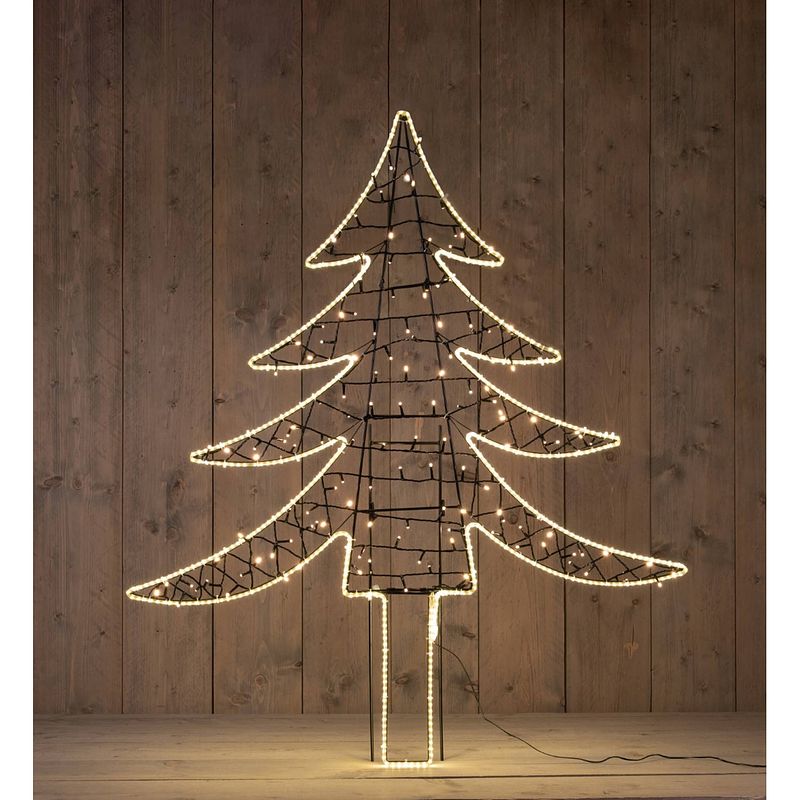 Foto van Anna'ss collection - smd tree with led inside 114 cm 30 cm stick680led warm white