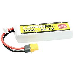 Foto van Lemonrc lipo accupack 11.1 v 1800 mah aantal cellen: 3 35 c softcase xt60