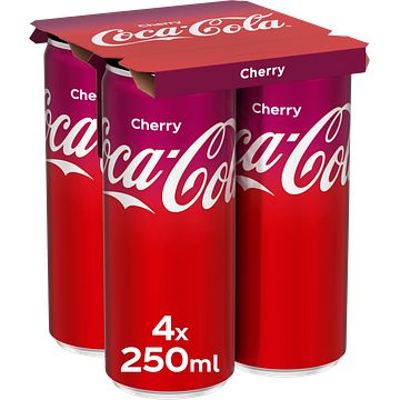 Foto van Cocacola cherry 4 x 250ml bij jumbo