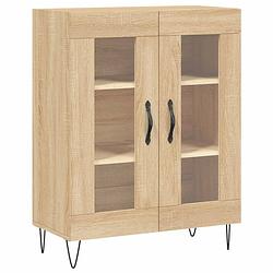 Foto van Infiori dressoir 69,5x34x90 cm bewerkt hout sonoma eikenkleurig