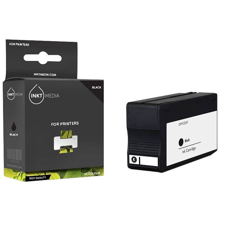 Foto van Inktmedia® -navulinkt - geschikt hp 953xl 953 (l0s70ae) inktcartridge zwart hoge capaciteit - navul inkt - refill inkt