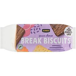 Foto van Jumbo puur choco break biscuits 295g