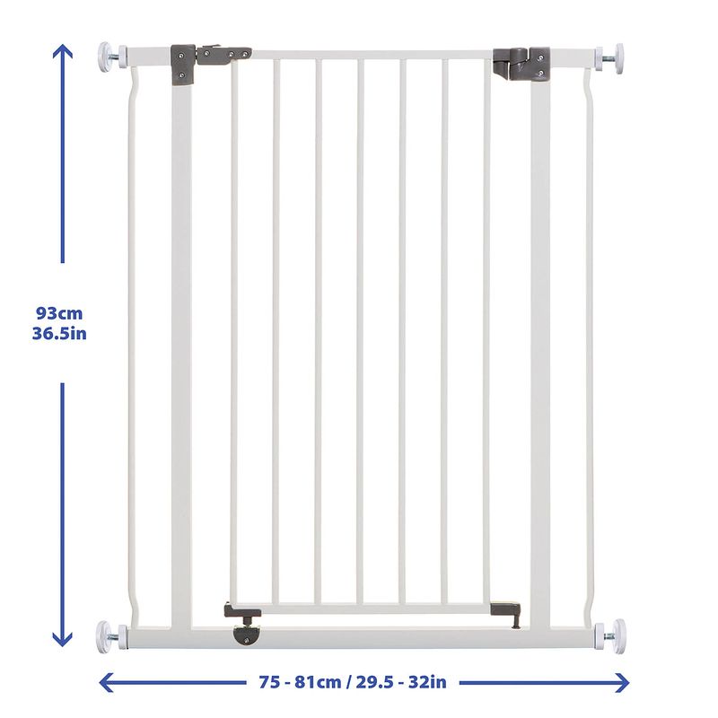 Foto van Dreambaby liberty extra hoog klemhekje 75-90cm wit