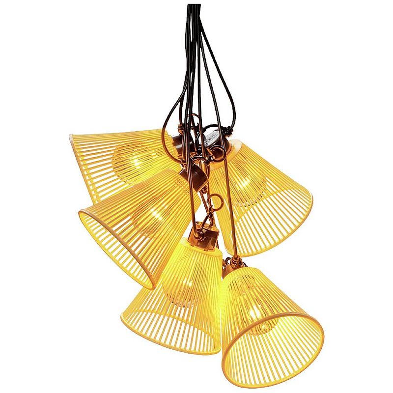 Foto van Konstsmide 2334-830 lichtketting buiten energielabel: g (a - g) aantal lampen 10 led amber verlichte lengte: 9.15 m