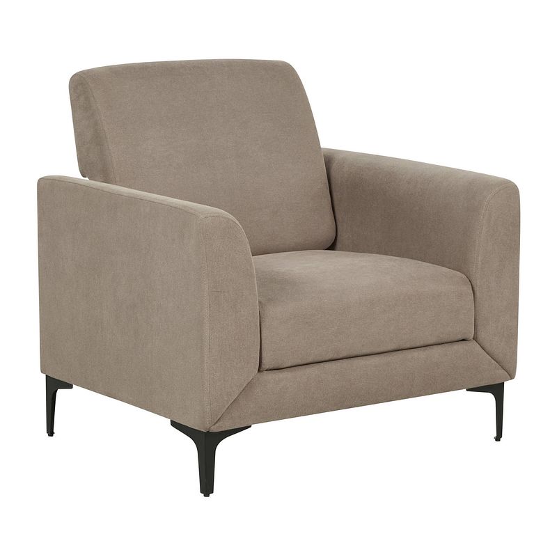 Foto van Beliani fenes - fauteuil-beige-polyester