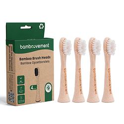 Foto van The bamboovement bamboe opzetborstel - past op elektrische tandenborstels met sonische technologie