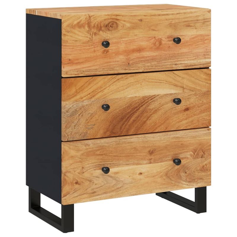 Foto van Vidaxl dressoir 60x33x75 cm massief acaciahout