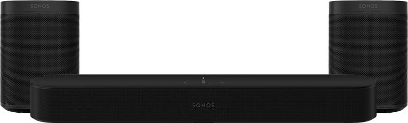 Foto van Sonos beam gen 2 zwart 5.0 + one (2x)