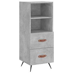 Foto van Infiori dressoir 34,5x34x90 cm bewerkt hout betongrijs