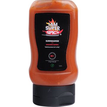 Foto van I am superspicy surinaamse stijl javaanse sambal saus 310g bij jumbo