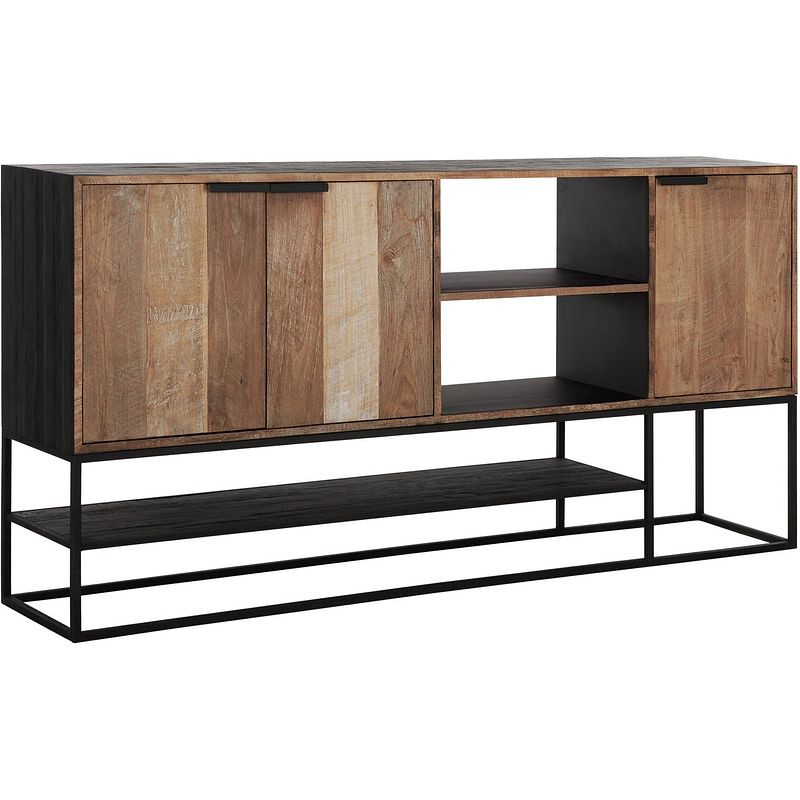 Foto van Dtp home dresser cosmo no.1 large, 3 doors, 2 open racks,100x205x40...