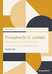 Foto van Privaatrecht in context - m.a. loth - paperback (9789462909113)