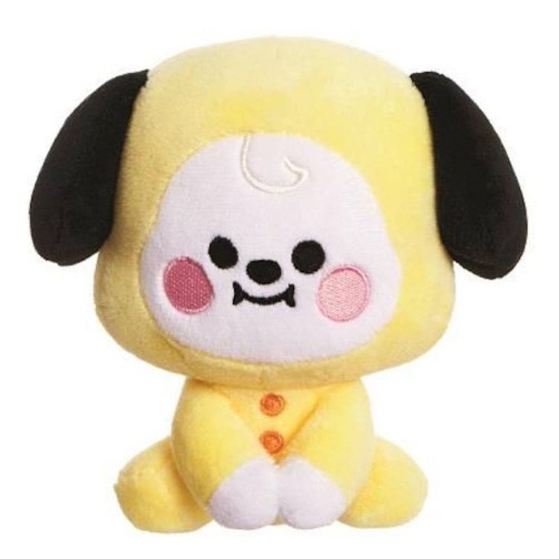 Foto van Line friends knuffel chimmy bt21 junior 13 cm pluche geel