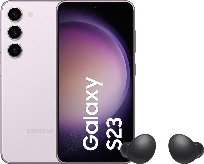 Foto van Samsung galaxy s23 128gb roze 5g + galaxy buds 2 zwart