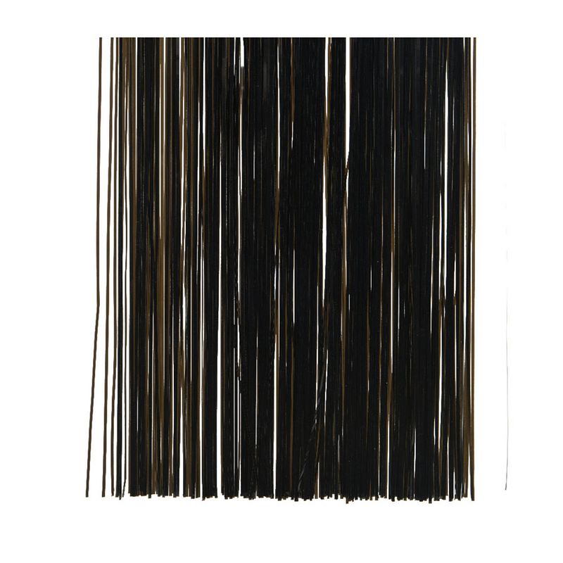 Foto van 1x zakjes lametta engelenhaar zwart 50 x 40 cm - kerstslingers