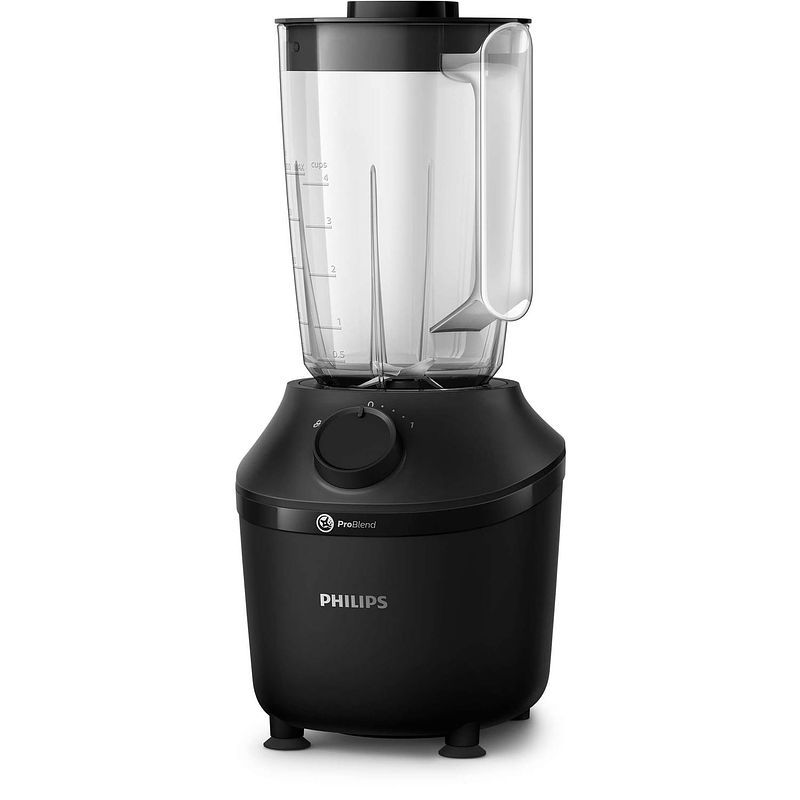 Foto van Philips hr2991/41 blender series 3000 zwart 1,25l 600w