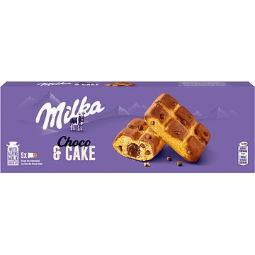 Foto van Milka cake & choc soft chocolade cakejes 5 stuks 175g bij jumbo